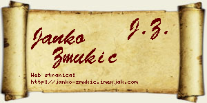 Janko Žmukić vizit kartica